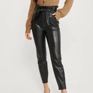 Abercrombie & Fitch High Rise Faux-Leather Pants